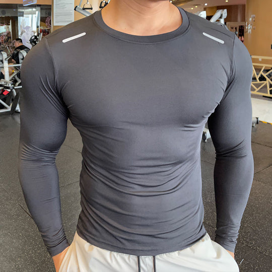 Workout Clothes Quick Drying Clothes T-shirt Men's Slim Fit Compression Running Training