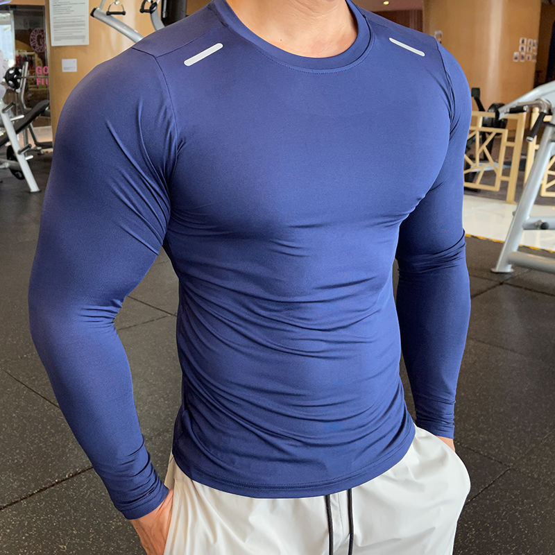 Workout Clothes Quick Drying Clothes T-shirt Men's Slim Fit Compression Running Training