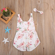 Newborn Baby Girl Floral Romper