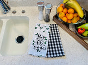 Buffalo Plaid Kitchen Towels Set Of 8