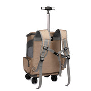 Portable Folding Trolley Pet Backpack