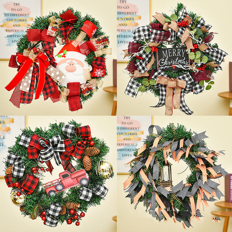 Festive Christmas Teng Strip Venue Arrangement Prop Wreath