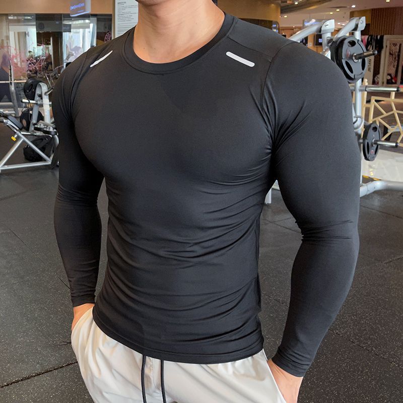 Workout Clothes Quick Drying Clothes T-shirt Men's Slim Fit Compression Running Training