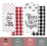 Buffalo Plaid Kitchen Towels Set Of 8