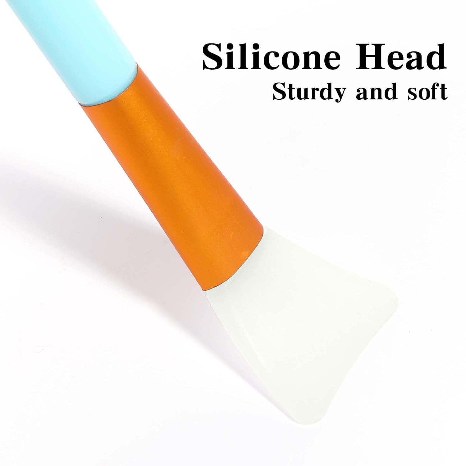 1 Pcs Reusable Silicone Face And Body Mask Applicator  Soft Hairless Spatula Brush For Clay, Mud, Lotion And DIY Skincare, 6 Colors