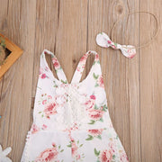 Newborn Baby Girl Floral Romper