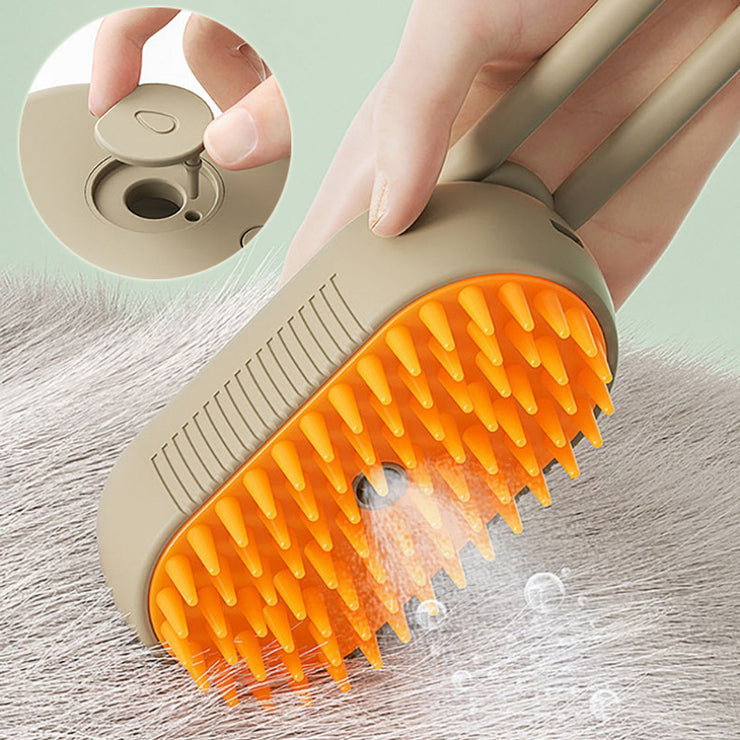 Electric Spray Cat Hair Removal Steam Brush