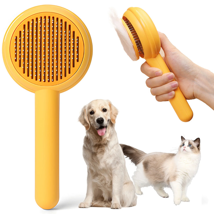 Pet Self Cleaning Slicker Brush