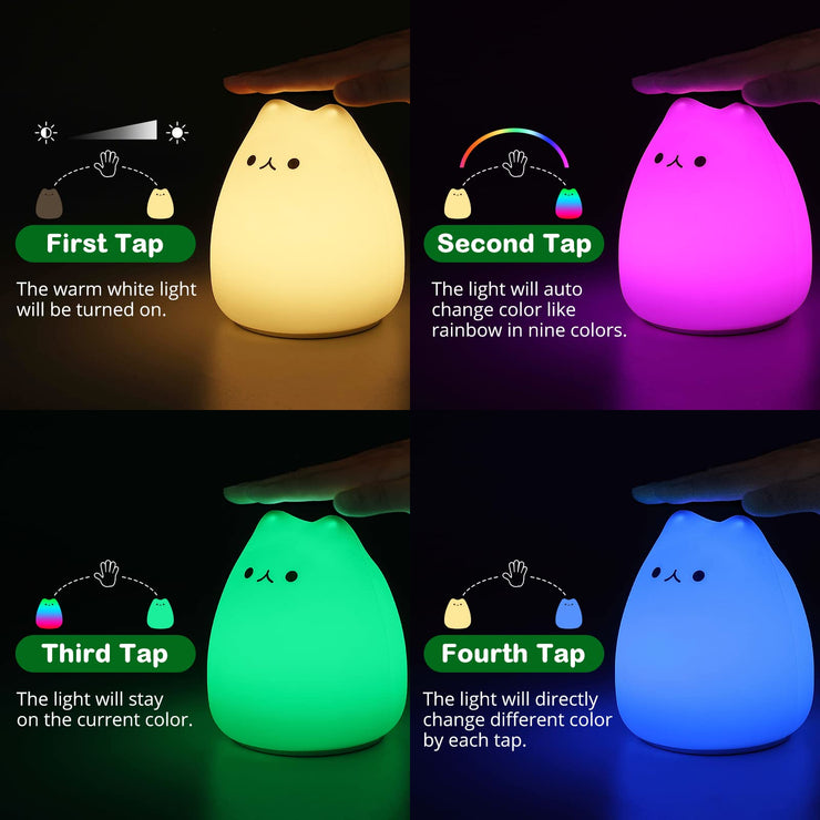 Silicone Cat Night Lights