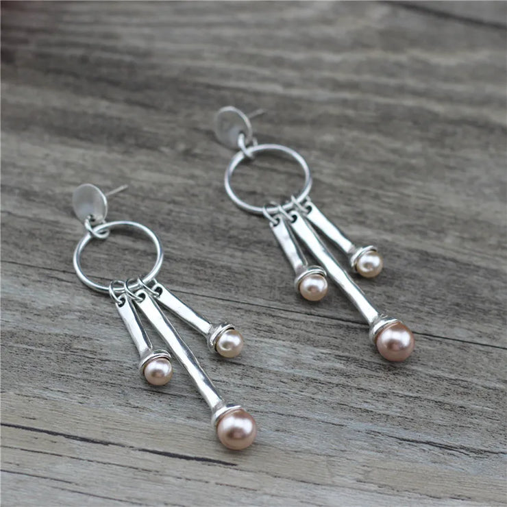 Water Drop Pearls Earrings