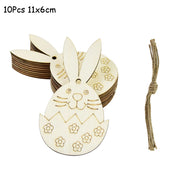 DIY Cute Wooden Easter Decoration Pendant