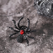 Halloween Rhinestone Spider Ring