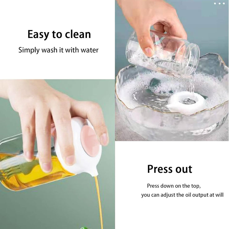 Oil Dispenser Bottle With Brush