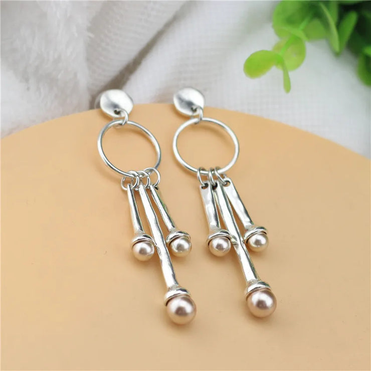 Water Drop Pearls Earrings