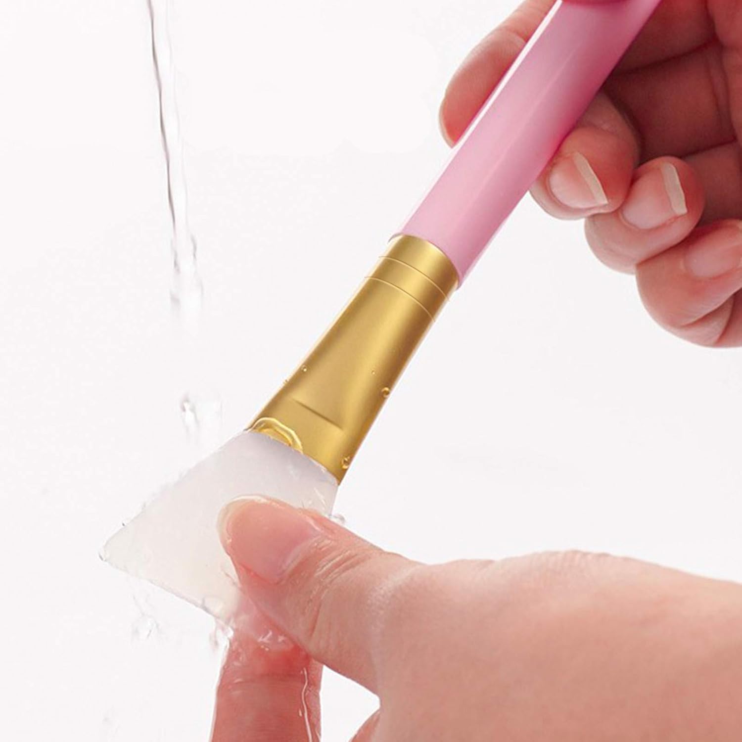 1 Pcs Reusable Silicone Face And Body Mask Applicator  Soft Hairless Spatula Brush For Clay, Mud, Lotion And DIY Skincare, 6 Colors