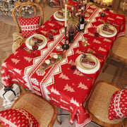 Christmas Red Tablecloth Festive Rectangular