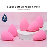 AOA Studio Latex-Free Makeup Sponge Set – High-Definition Blenders, Set of 6