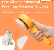 Pet Self Cleaning Slicker Brush