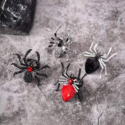 Halloween Rhinestone Spider Ring