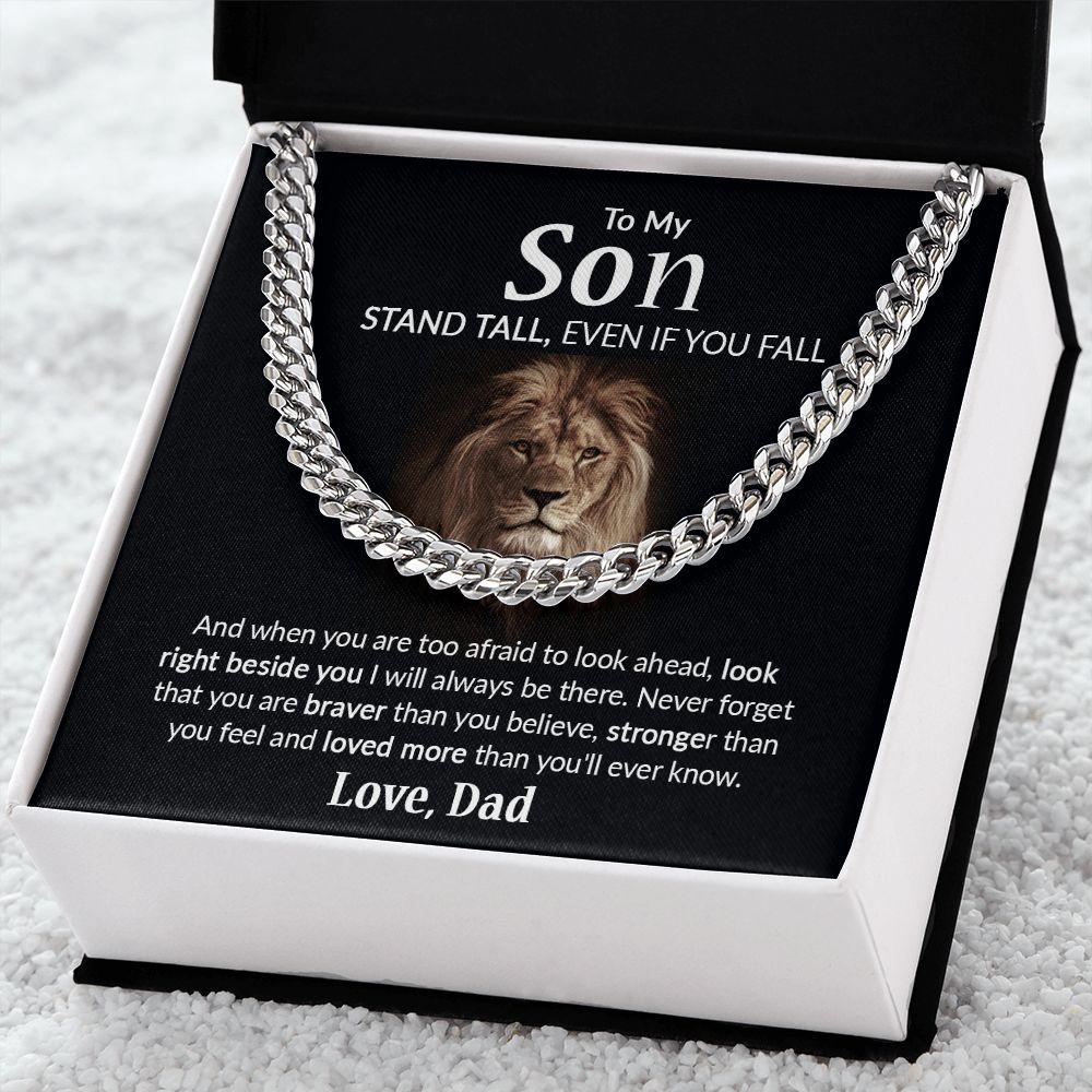 To My Son - Cuban Link Chain
