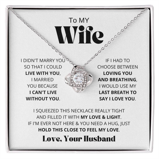 [Almost Sold Out] Wife - I Love You - Love Knot Necklace