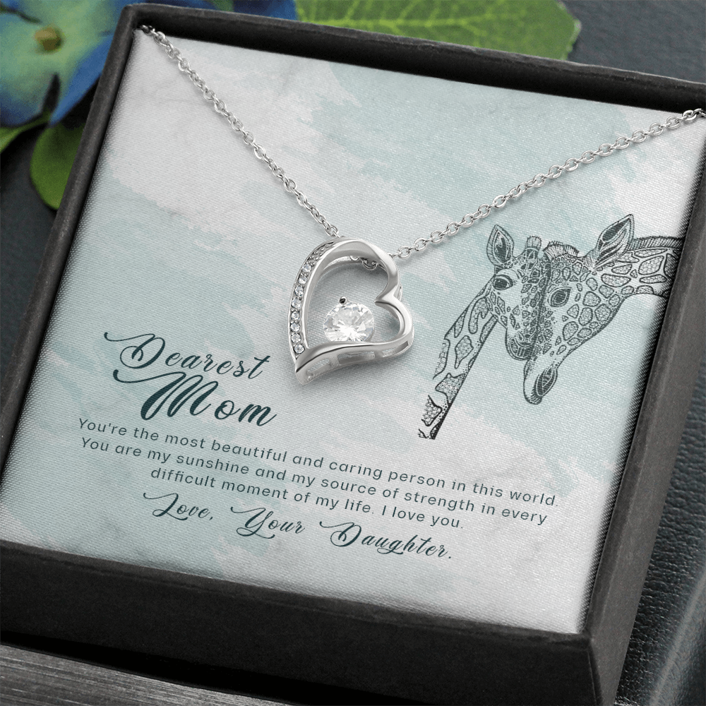 To Mom, With Endless Love – Heart Infinity Necklace
