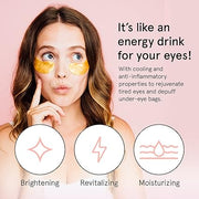 Gold Under Eye Masks – 24 Pairs for Dark Circles, Puffiness, and Wrinkles – Gel Patches, Perfect Gift for Women