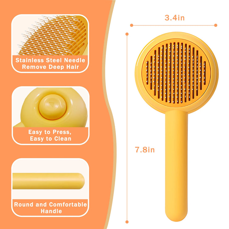 Pet Self Cleaning Slicker Brush