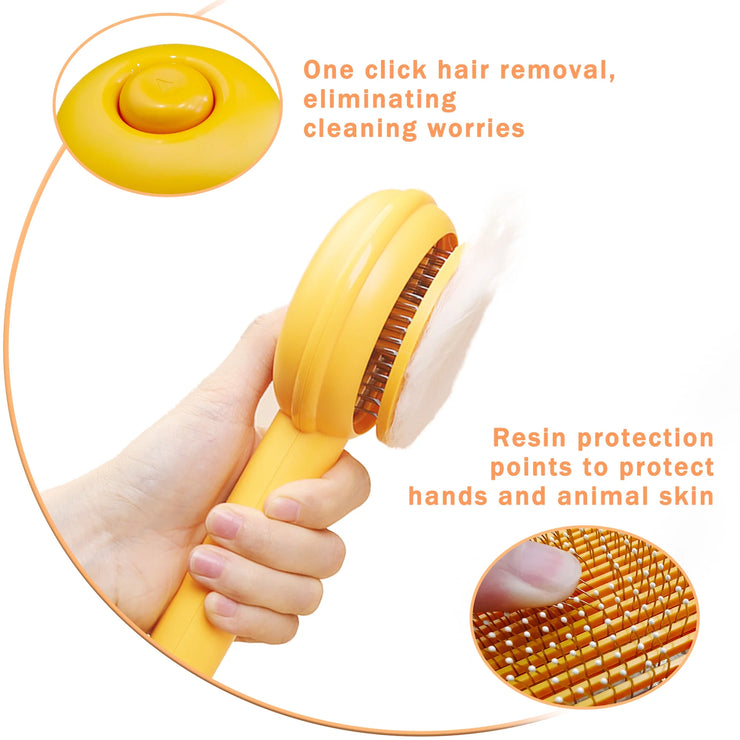 Pet Self Cleaning Slicker Brush