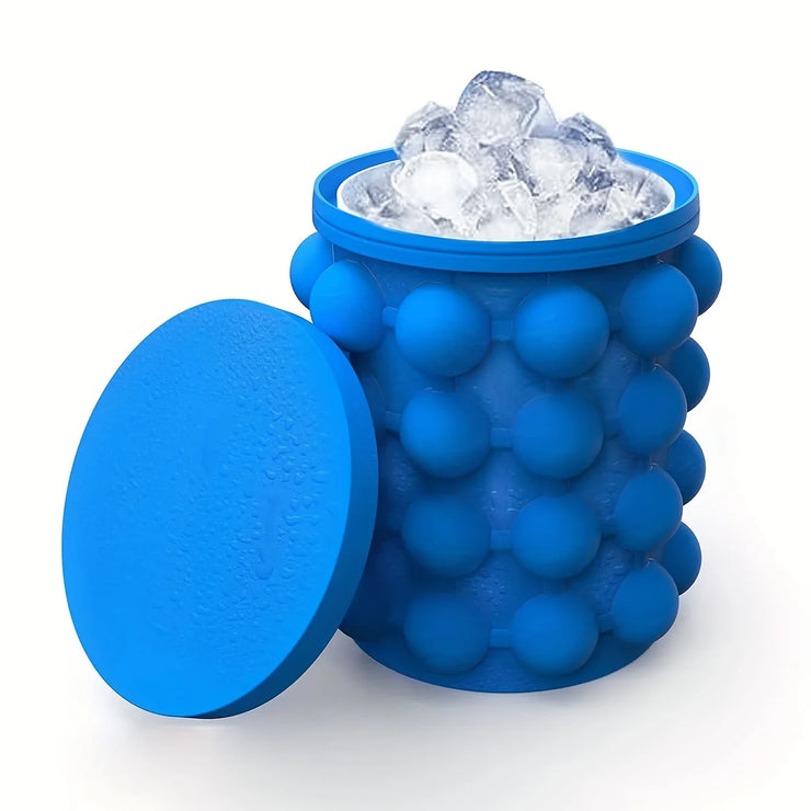 Silicone Ice Bucket And Cube Tray