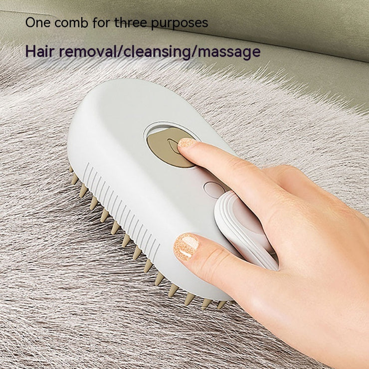 Electric Spray Cat Hair Removal Steam Brush