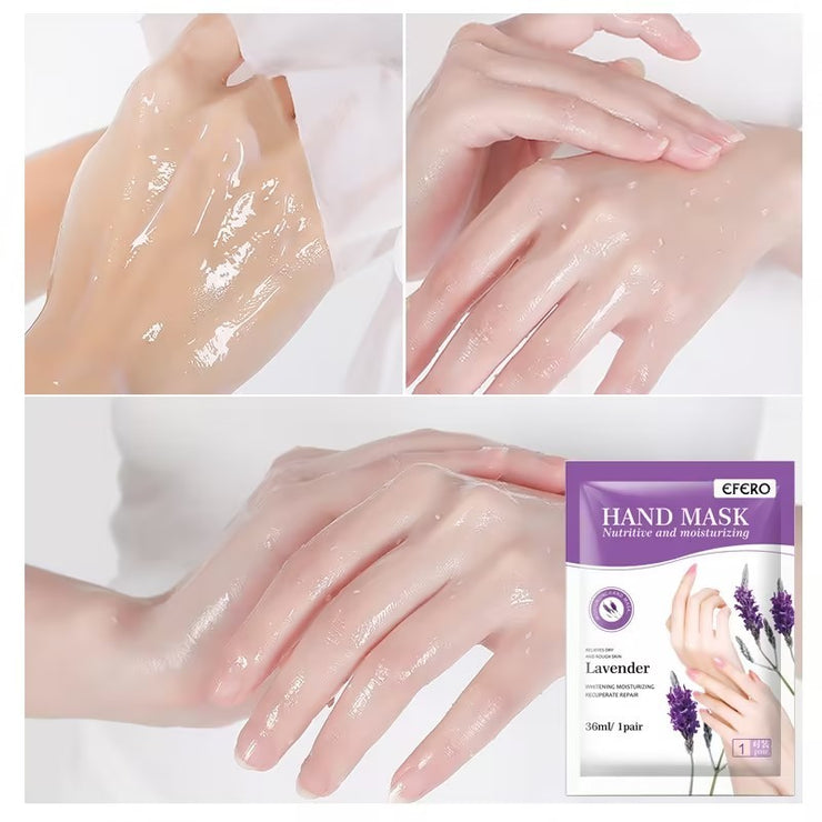 Lavender Hand Mask Gloves