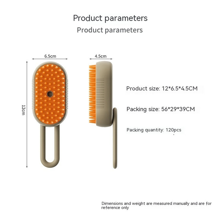 Electric Spray Cat Hair Removal Steam Brush