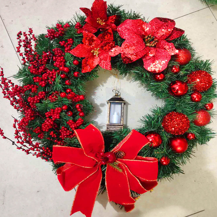 Festive Christmas Teng Strip Venue Arrangement Prop Wreath