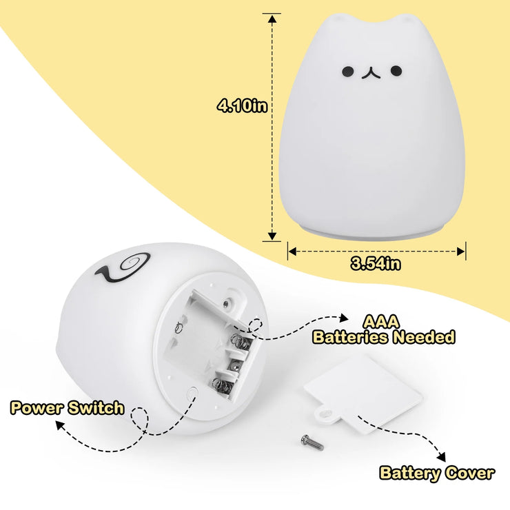 Silicone Cat Night Lights