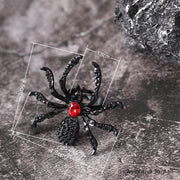 Halloween Rhinestone Spider Ring